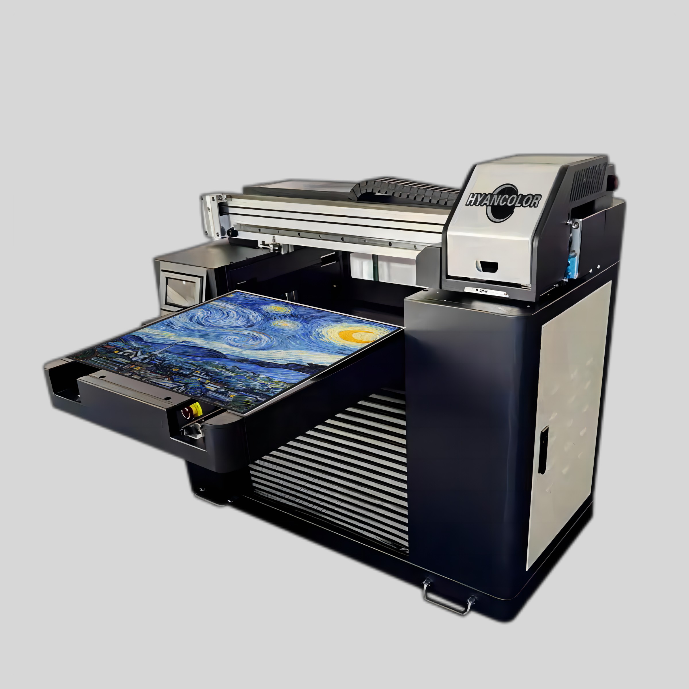 What can a flatbed UV printer print